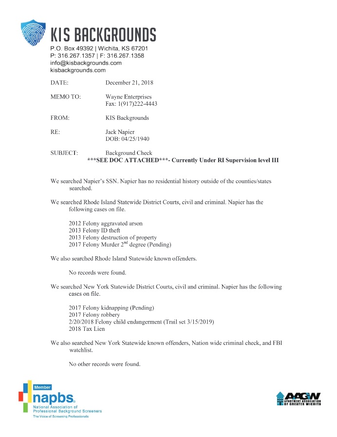 Non Clear Employee Report